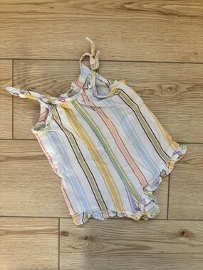 little co. linen romper 6 months